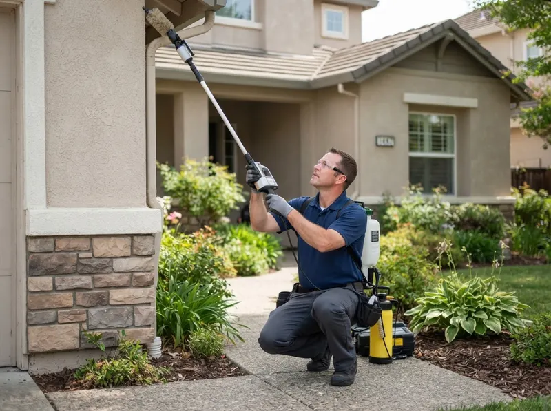 Exterior Spider and Wasp Abatement in Roseville, CA